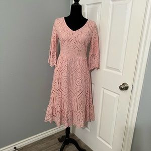 Gorgeous Pink Lace Dress